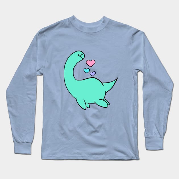 Sea Dino Long Sleeve T-Shirt by zanne designs